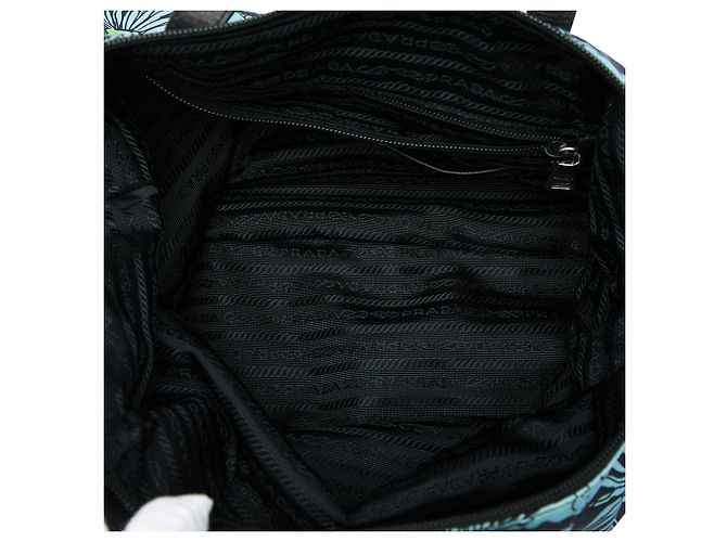 Bolso Tote Prada Tessuto Stampato azul - vista 4