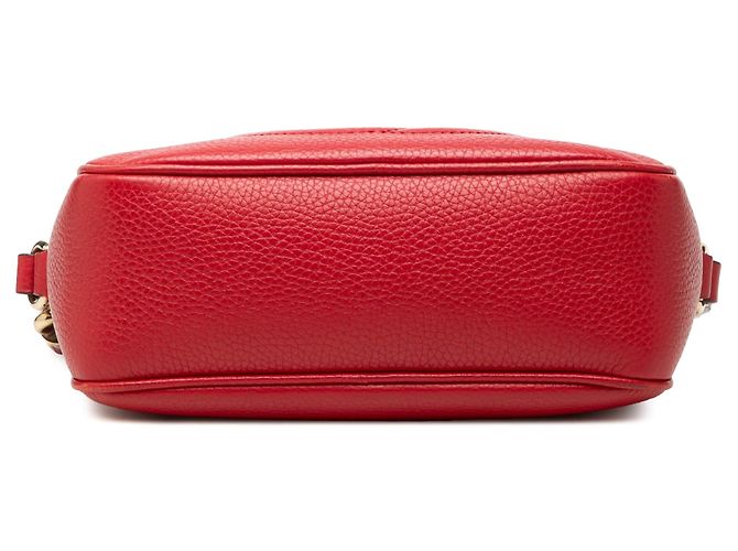 Borsa a tracolla Soho Disco in pelle rossa Gucci Rosso - vista 3