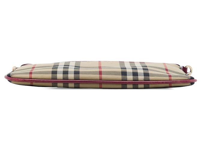 Burberry Peyton Crossbody aus Haymarket Check Canvas in Beige - Ansicht 3