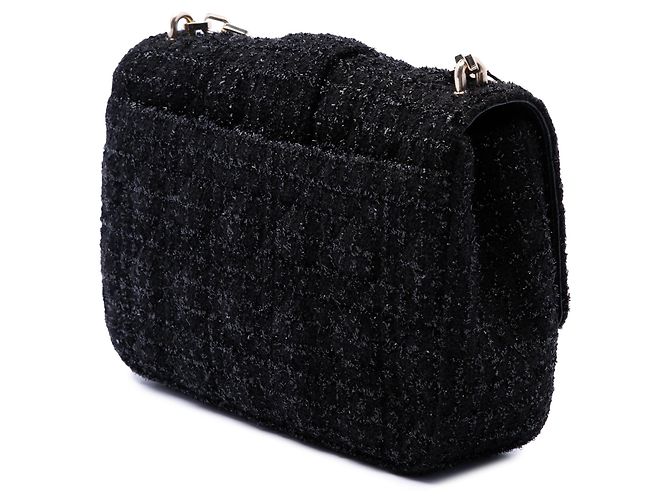 Autre Marque Borsa a tracolla Miss Dior Flap Medium in tweed Cannage nero - vista 2