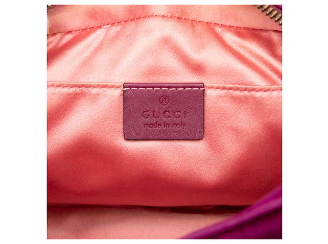 Borsa a tracolla Gucci Small GG Marmont Matelasse in velluto viola Porpora - vista 5