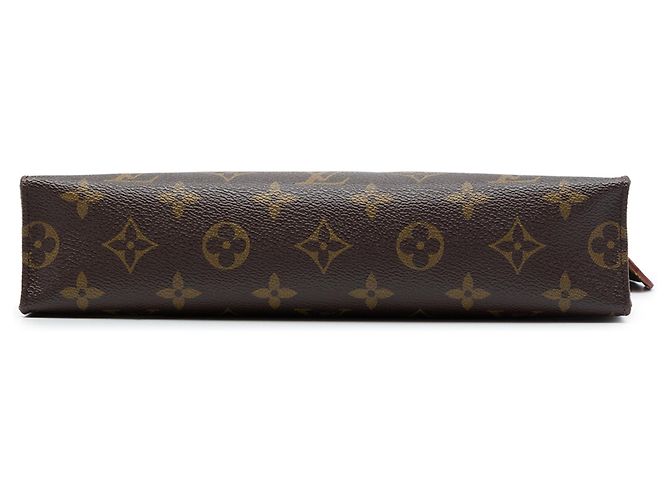 Necessaire 26 Louis Vuitton Edizione Limitata Marrone con patch Monogram e adesivi da viaggio - vista 3