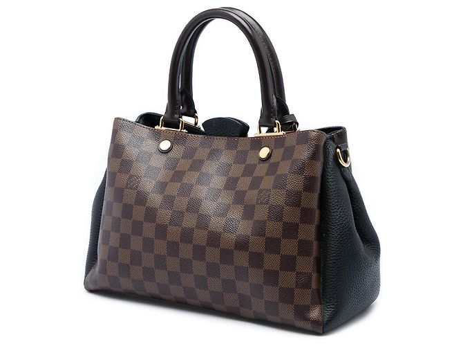 Louis Vuitton Damier Ebene Brittany Satchel Schwarz - Ansicht 2