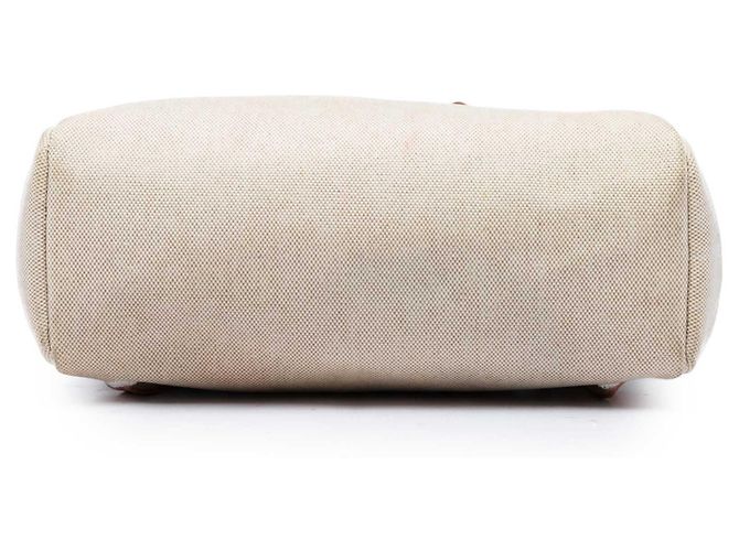Zaino Hermès Toile Herbag PM Beige - vista 3