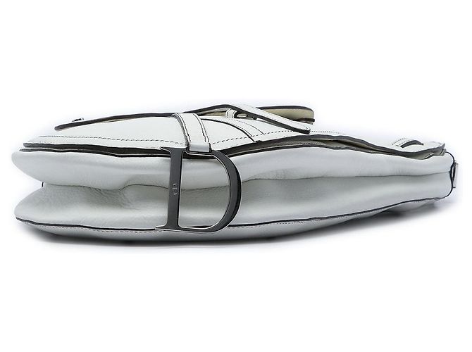 Autre Marque Borsa Saddle Dior in pelle bianca Bianco - vista 3