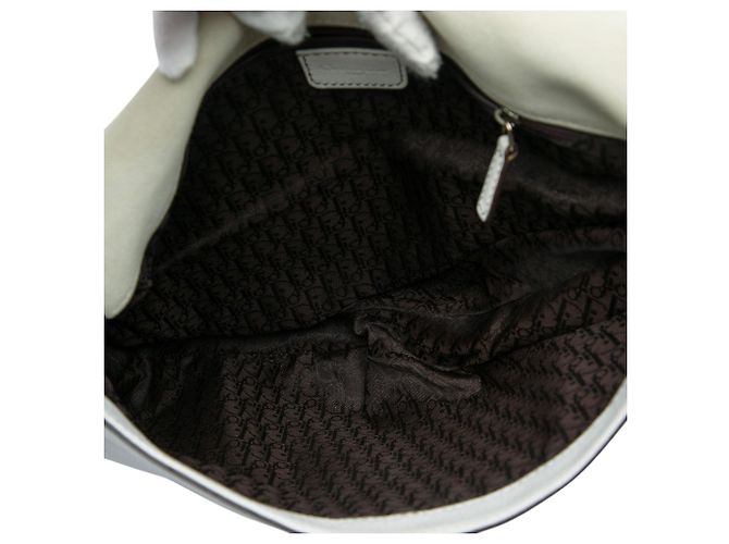 Autre Marque Borsa Saddle Dior in pelle bianca Bianco - vista 4
