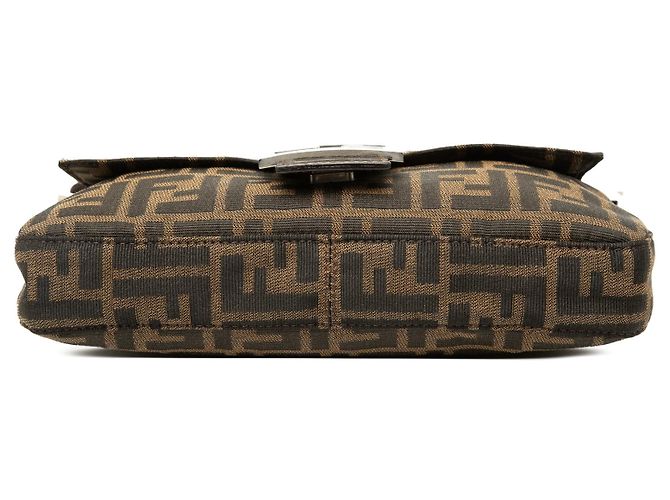 Fendi Zucca Canvas Baguette Schultertasche Braun - Ansicht 3