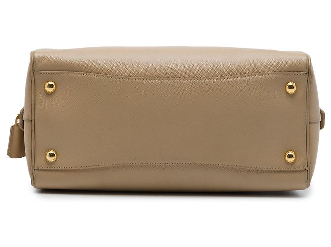 Prada Saffiano Lux Convertible Bowler Bag Beige - Ansicht 3