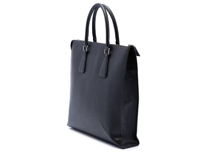 Black Prada Saffiano North South Tote - view 2