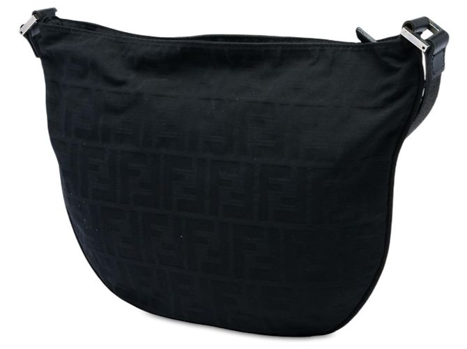 Fendi Zucca Nylon Hobo-Tasche in Schwarz - Ansicht 2