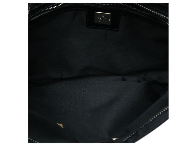Fendi Zucca Nylon Hobo-Tasche in Schwarz - Ansicht 4
