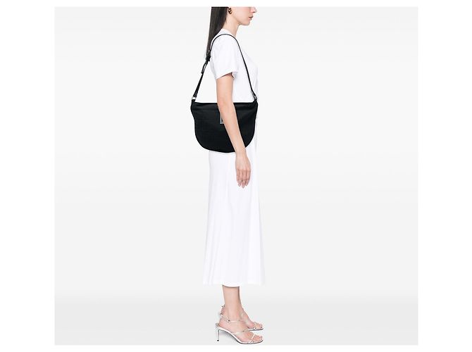 Fendi Zucca Nylon Hobo-Tasche in Schwarz - Ansicht 5