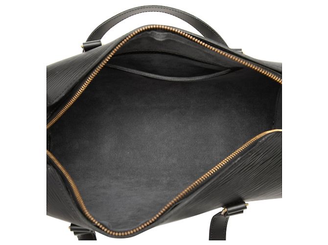 Borsa Louis Vuitton Epi Soufflot Nera Nero - vista 4