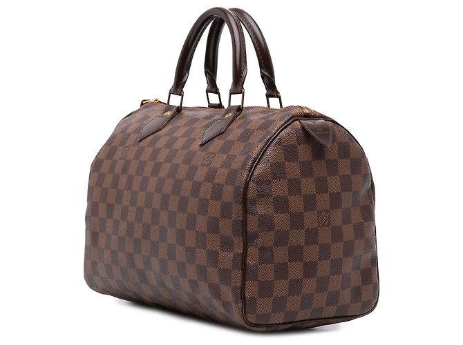 Borsa Boston Louis Vuitton Damier Ebene Speedy 30 Marrone - vista 2