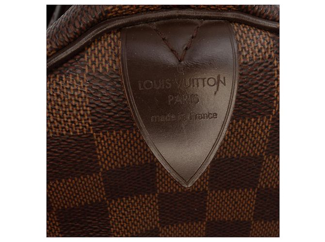 Borsa Boston Louis Vuitton Damier Ebene Speedy 30 Marrone - vista 5