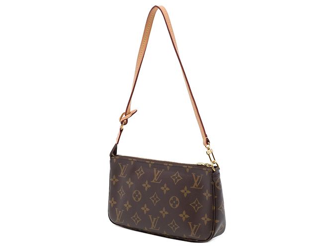 Borsa a tracolla Louis Vuitton Monogram Pochette Accessoires Marrone - vista 2