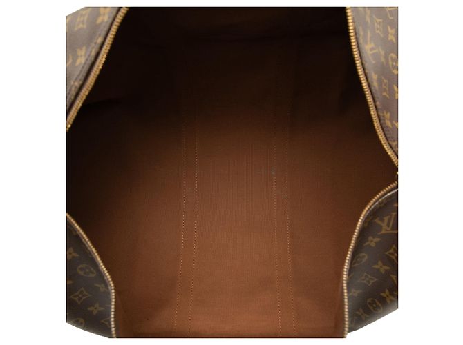 Mala de Viagem Louis Vuitton Monogram Keepall 55 Castanha Marrom - vista 4