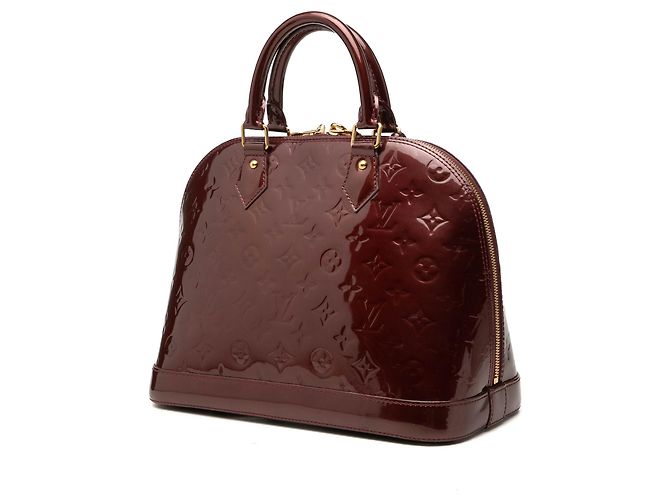 Borsa a mano Louis Vuitton Monogram Vernis Alma PM rossa Rosso - vista 2