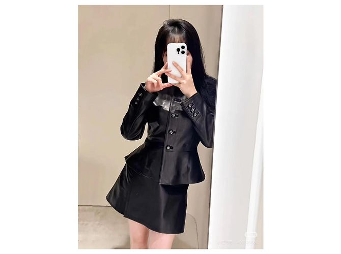 Autre Marque Dior Black Leather Jacket Multiple colors - view 7