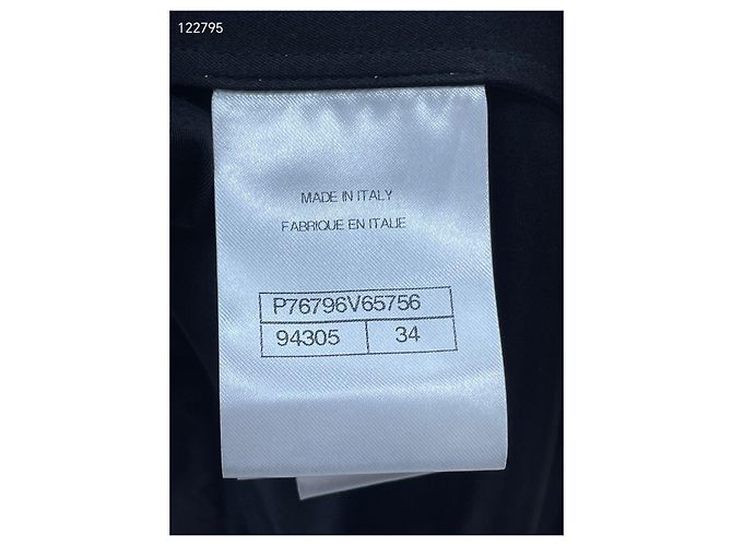 Top Chanel de seda negro con detalle de lazo Multicolor - vista 5