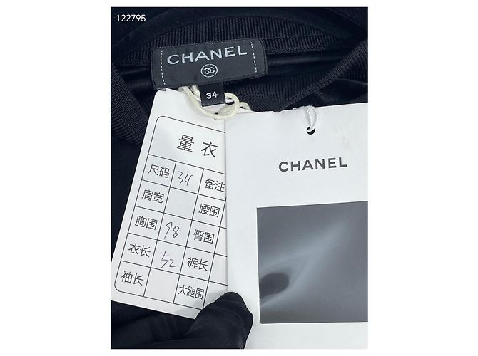 Top Chanel de seda negro con detalle de lazo Multicolor - vista 7
