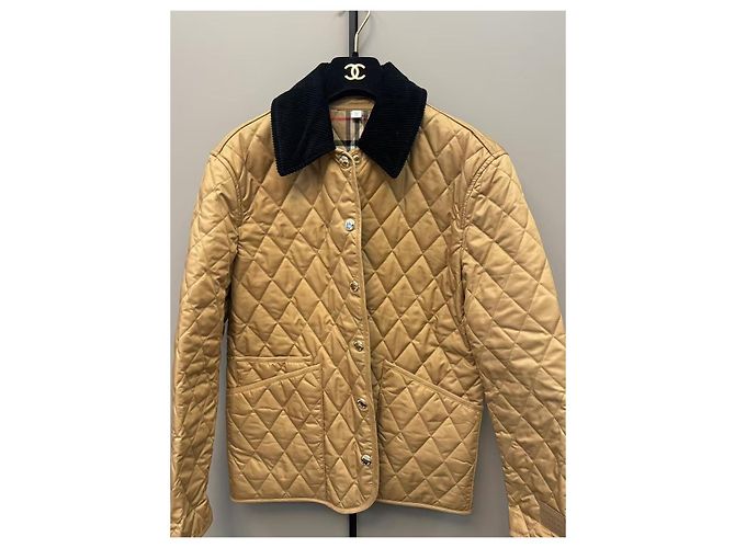 Burberry Steppmantel Gold Polyester XS Mehrfarben - Ansicht 2