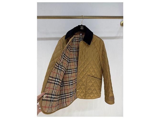 Burberry Steppmantel Gold Polyester XS Mehrfarben - Ansicht 3