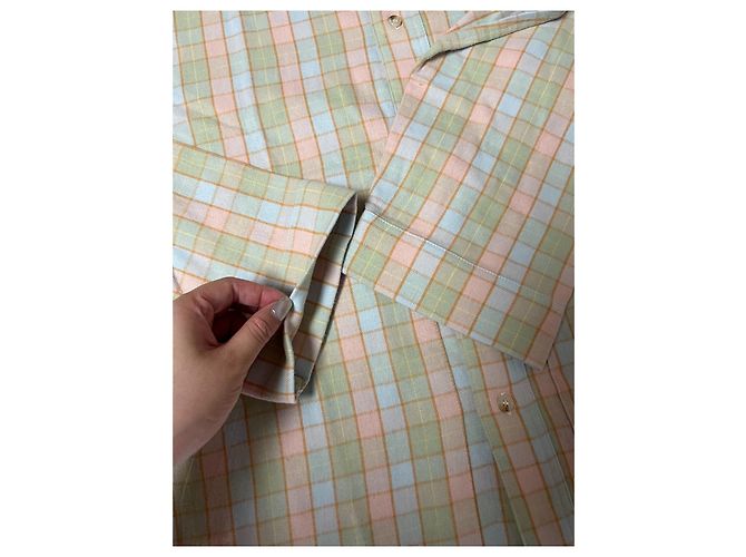 Camicia Acne Studios in Cotone a Quadri con Motivo Smiley Multicolore - vista 5