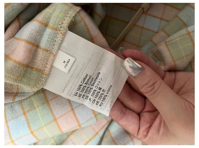 Camicia Acne Studios in Cotone a Quadri con Motivo Smiley Multicolore - vista 6