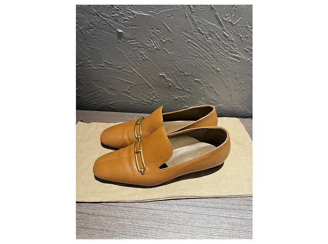 Bailarinas Hermès Roulis de cuero marrón Multicolor - vista 2