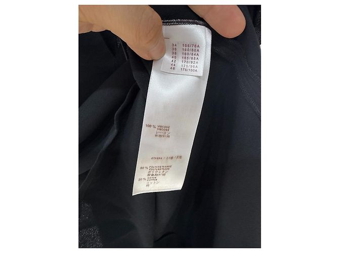Top Louis Vuitton Preto de Viscose com Gola de Renda Multicor - vista 5