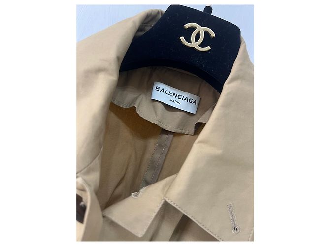 Balenciaga Trenchcoat Camel Baumwolle Mehrfarben - Ansicht 5