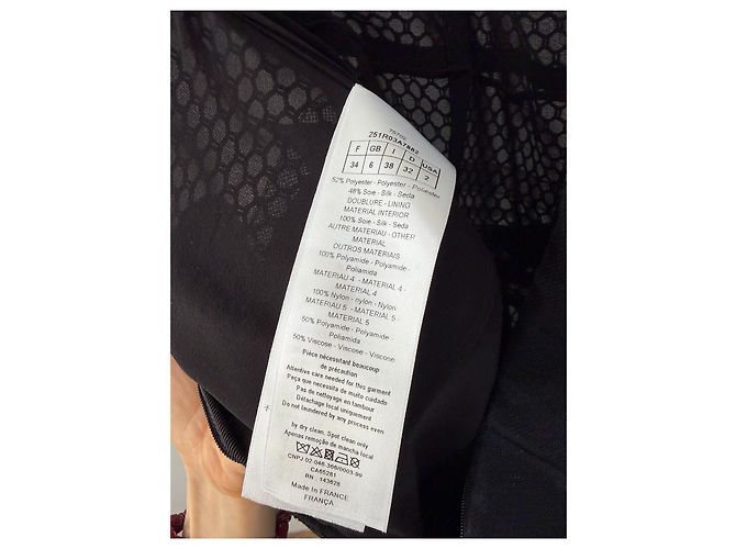 Autre Marque Dior Abendkleid aus schwarzem Tüll trägerlos Wickeloptik Mehrfarben - Ansicht 6