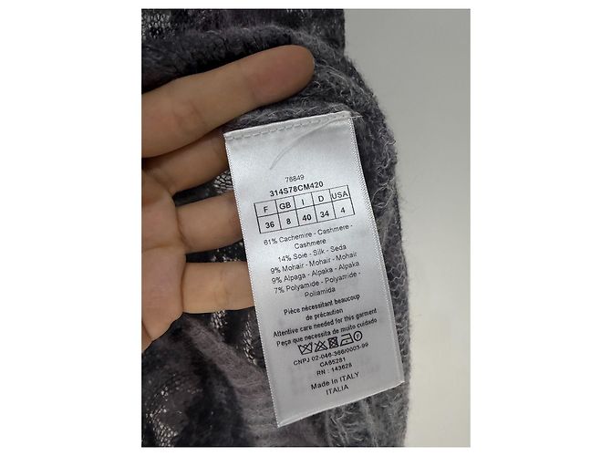 Autre Marque Malha Dior de cachemir roxo Multicor - vista 5
