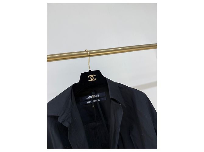 Jacquemus Schwarzes Baumwoll Hemdjacke Oberteil Mehrfarben - Ansicht 4