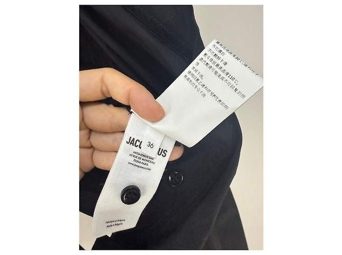 Jacquemus Schwarzes Baumwoll Hemdjacke Oberteil Mehrfarben - Ansicht 6