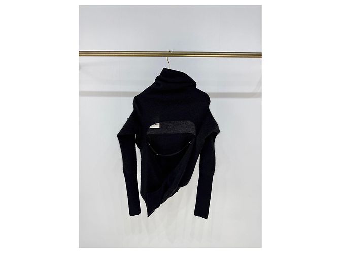 Jacquemus Prenda de Punto de Algodón Negra con Espalda Descubierta Multicolor - vista 2