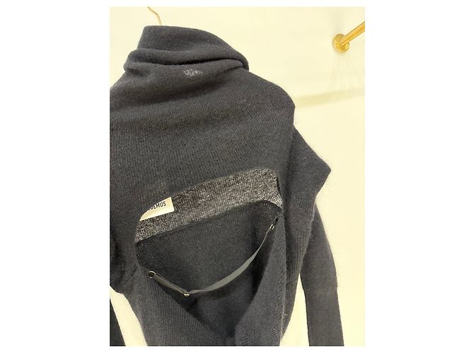 Jacquemus Prenda de Punto de Algodón Negra con Espalda Descubierta Multicolor - vista 3
