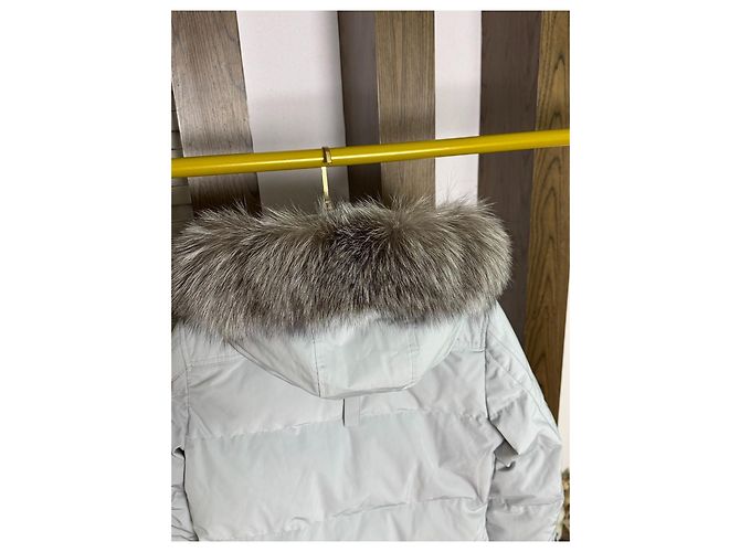 Moose Knuckles Daunenjacke Silber mit abnehmbarer Kapuze Mehrfarben - Ansicht 5