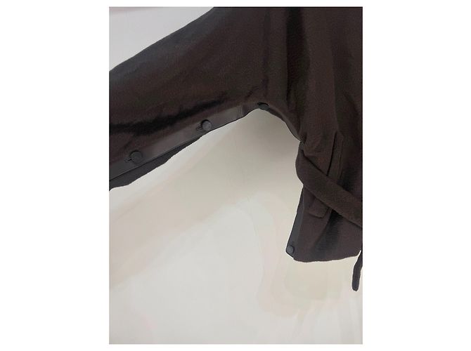 Cappotto Hermès in cashmere e alpaca marrone Taglia 38 Multicolore - vista 4