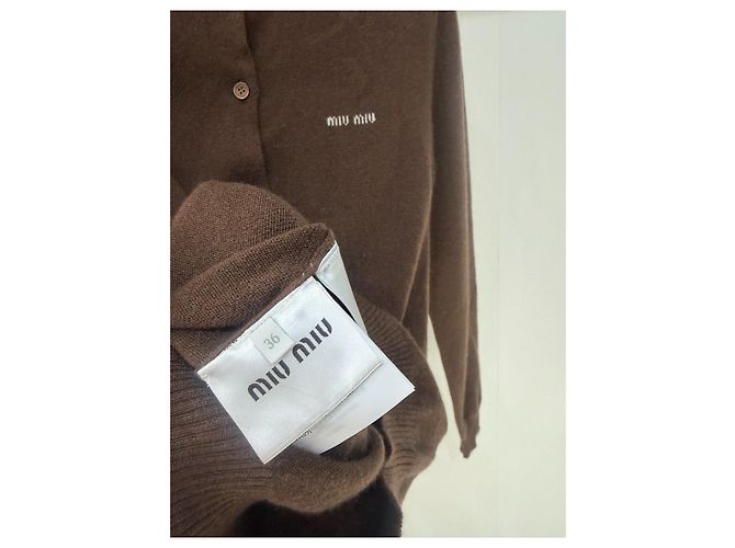 Jersey Miu Miu de cachemira marrón talla 36 Multicolor - vista 4