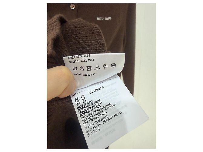 Jersey Miu Miu de cachemira marrón talla 36 Multicolor - vista 5