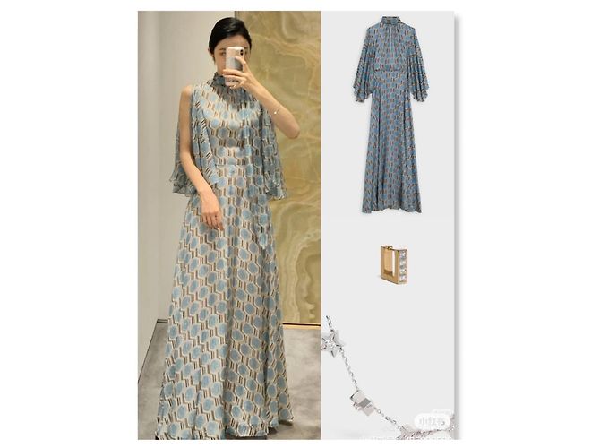 Céline Multicolor Backless Polyester Dress Multiple colors - view 7