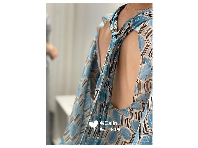 Céline Multicolor Backless Polyester Dress Multiple colors - view 8