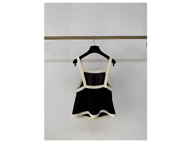 Débardeur Chanel en Viscose Multicolore Noir et Blanc - vue 2
