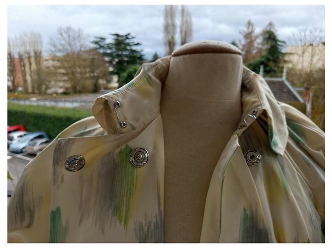 Abrigo Burberry Prorsum estampado de seda y algodón Multicolor - vista 13