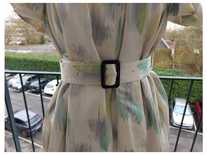 Abrigo Burberry Prorsum estampado de seda y algodón Multicolor - vista 3