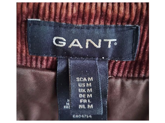 Autre Marque GANT Giacca Trench Corta in Velluto a Costine Marrone - vista 4