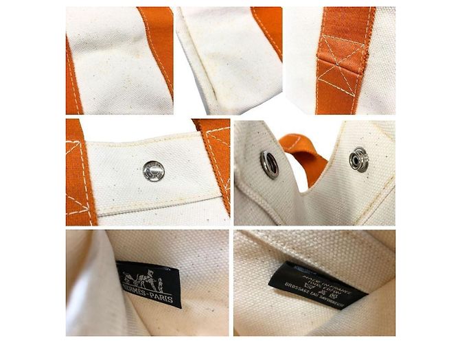 Hermès Hermes Bora PM Tote Bag Orange Roh - Ansicht 3
