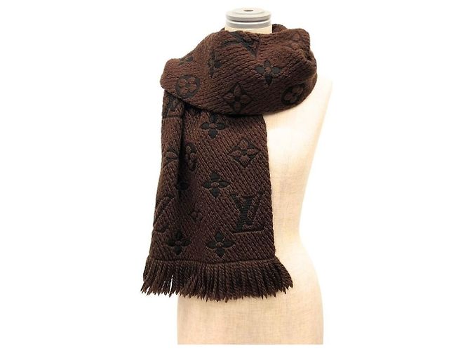 Estola de Lã e Seda Monogram Louis Vuitton Marrom - vista 2